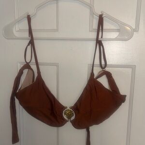 Brown Women's Swim Vcay Halter Style Bikini set (New)